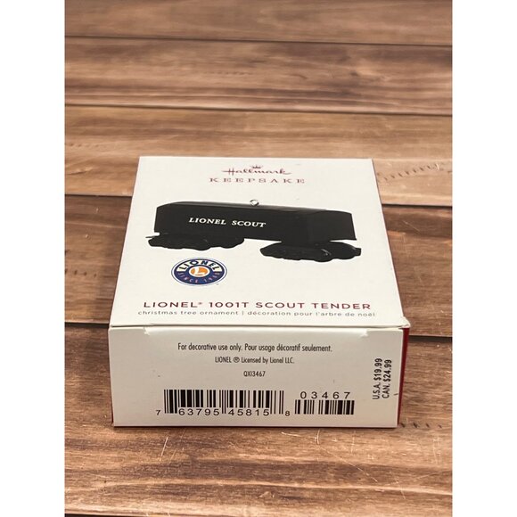 2019 HALLMARK KEEPSAKE ORNAMENT QXi3467 LIONEL 101T SCOUT TENDER - Picture 3 of 7